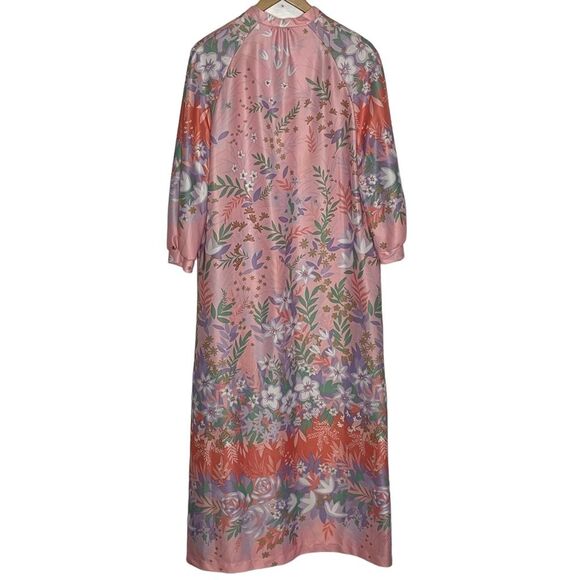 I Appel Women's Vintage Long Zipper Robe Housecoat Union Label Size Medium - Picture 2 of 10